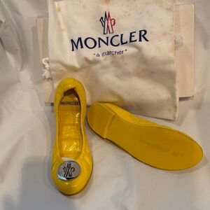 Moncler Women's Bright Yellow Flats